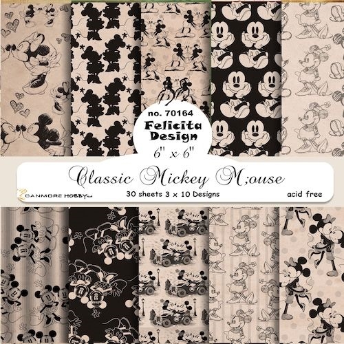 Felicita Design Classic Mickey Mouse 3x10design 15x15cm 200g